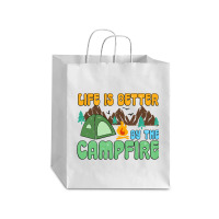 Life Is Better By The Campfire Debie Paper Bag - 10 X 5 X 13 | Artistshot