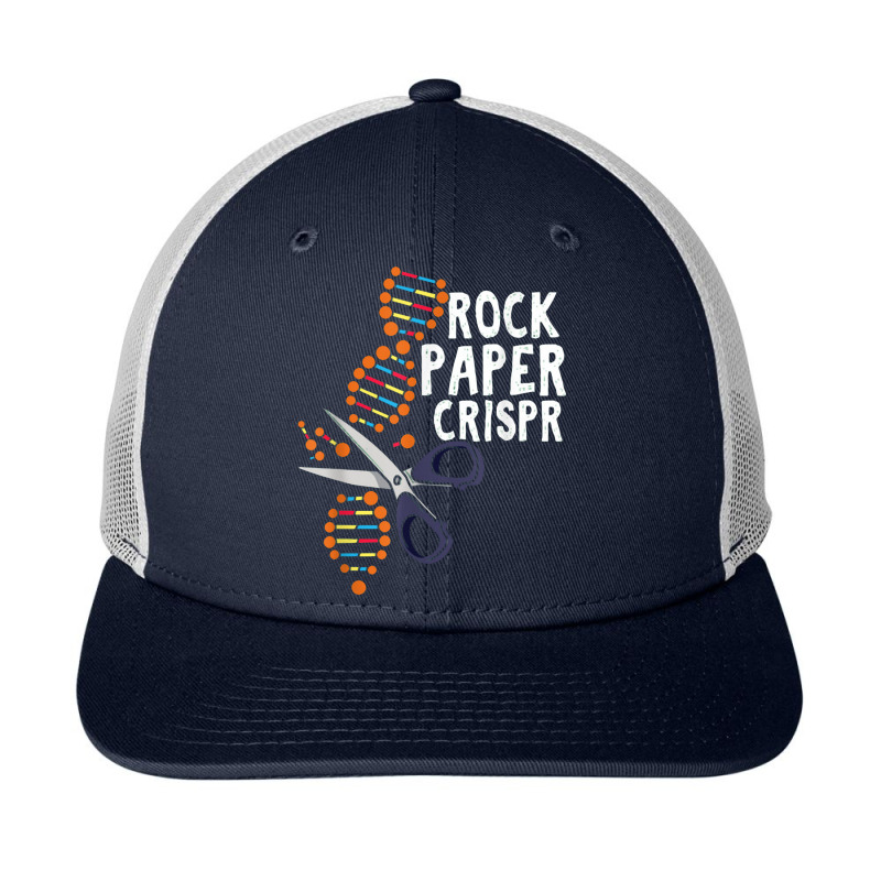 Rock Paper Crispr Dna Biologist Genetic Engineering Science Snapback Trucker Cap by dwindupadi | Artistshot