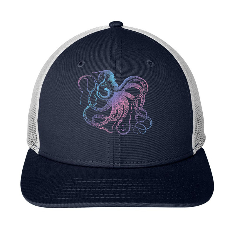 Octopus Shirt Cool Vintage Marine Biologist Ocean Sea Life 1 T Shirt Snapback Trucker Cap | Artistshot