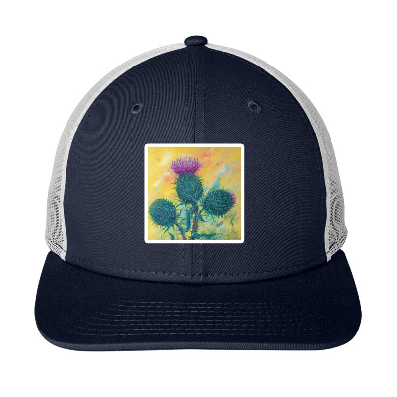 Lady And Poppies Edited Oil Painting By Marina Daniluka 113225156 Snapback Trucker Cap by didi22 | Artistshot