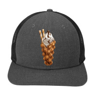 Eggette Bubble Waffle Vanilla Ice Cream T  Shirt Egg Bubble Waffle Van Snapback Trucker Cap | Artistshot