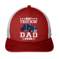 Trucker Best Truckin Dad Ever Big Rig Trucker Father's Day  108 Snapback Trucker Cap | Artistshot