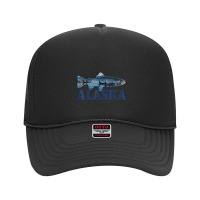 Fishing Alaska Trout Salmon Fly Fishing Fish Orca Whale Nature 598 Foam Trucker Hat | Artistshot