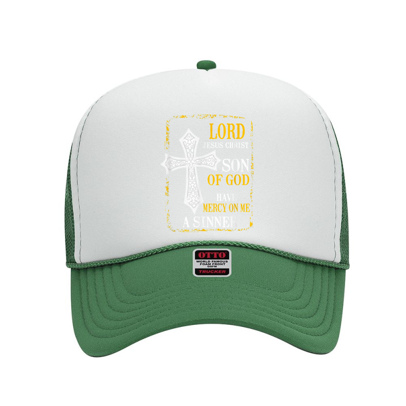 Jesus Prayer   Eastern Orthodox & Catholic Christian Faith T Shirt Foam Trucker Hat | Artistshot