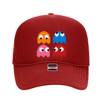 Pacman Ghosts Cool Retro 80s Foam Trucker Hat | Artistshot