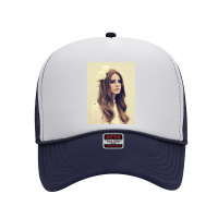 Lana Wearing Flowers On Head Foam Trucker Hat | Artistshot