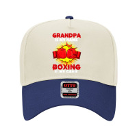 Grandpa Is My Name Boxing Is My Game Sport Fighting Boxer Adjustable Baseball Cap | Artistshot