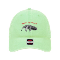 Wasting My Potential ∆ Nihilist Anteater Design Dyed Cap | Artistshot