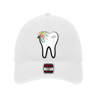 Flower Tooth Dentist Dental Hygienist Oral Hygiene Assistant Dyed Cap | Artistshot