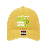 I'm A Slow Runner Turtle Funny Marathon Running Run Gift T Shirt Dyed Cap | Artistshot