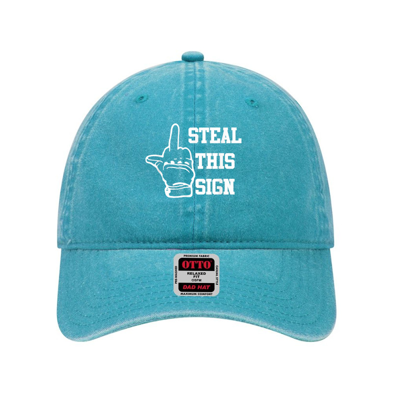 Steal This Sign Middle Finger Houston Asterisk Baseball Gift T Shirt Dyed Cap by farronpoppo | Artistshot