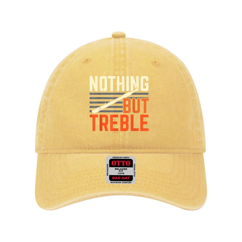 Nothing But Treble Flute Flutist Musician Instrumentalist T Shirt Dyed Cap by gillanbepicaia | Artistshot