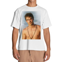 Ian Damon Shirtless Salvatore Urban Heavy T-shirt | Artistshot