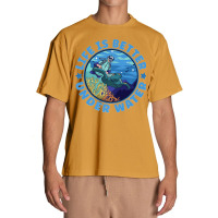 Life Is Better Under Water Marine Biology Scuba Diver Premium Urban Heavy T-shirt | Artistshot