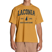 Laconia New Hampshire Nh Vintage Athletic Navy Sports Design Premium T Urban Heavy T-shirt | Artistshot