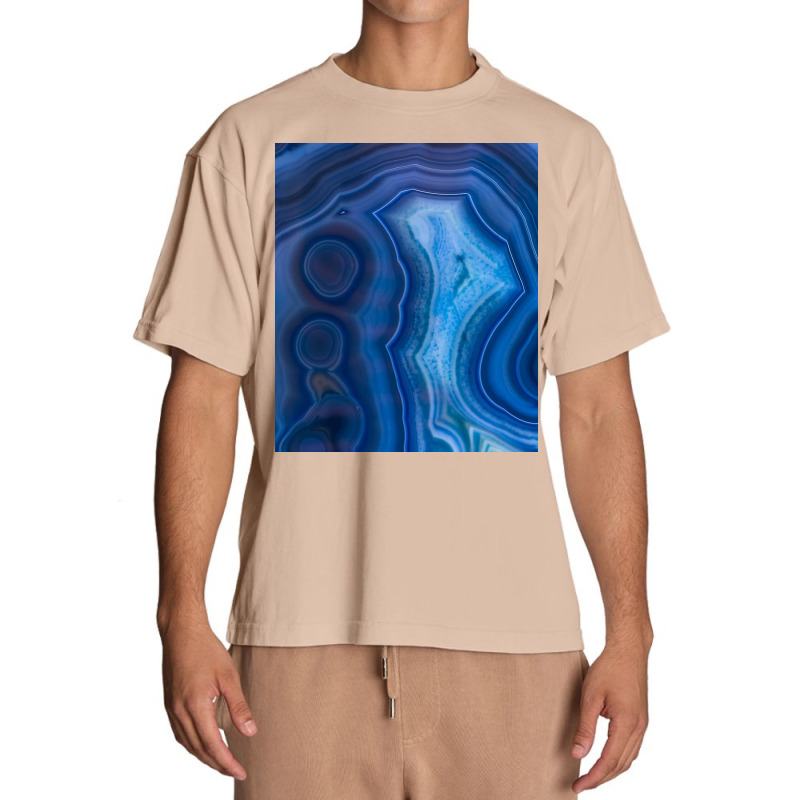 Deep Blue Lagoon Agate Canvas Urban Heavy T-shirt | Artistshot