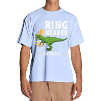 Trex Dinosaur Wedding Party - Ring Bearer Saurus Funny Men Urban Heavy T-shirt | Artistshot