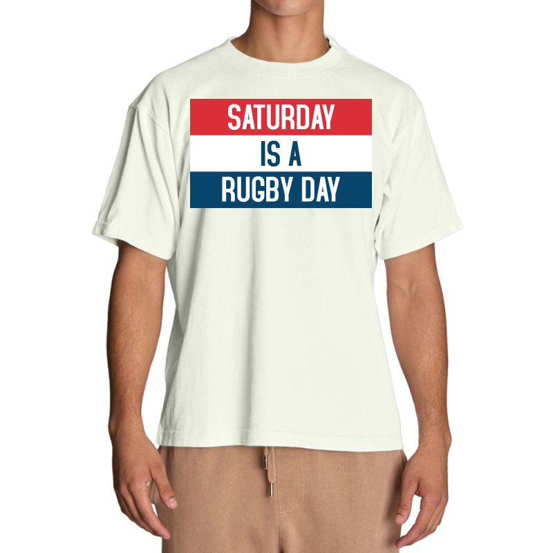 Saturday Is A Rugby Day Urban Heavy T-shirt by ShelaRenayKaeser | Artistshot