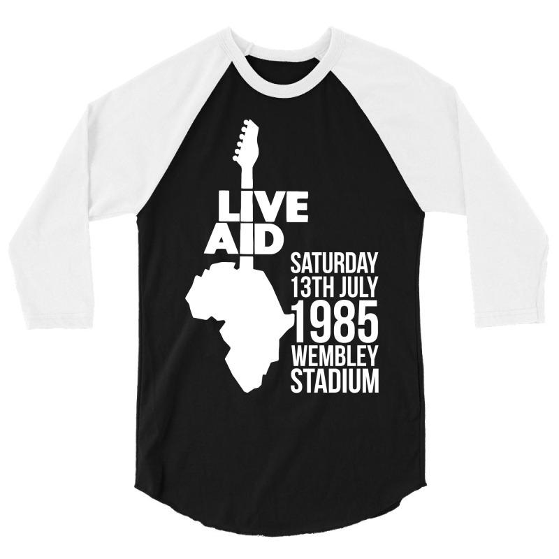 1985 Live Aid Rock 3/4 Sleeve Shirt by devy | Artistshot