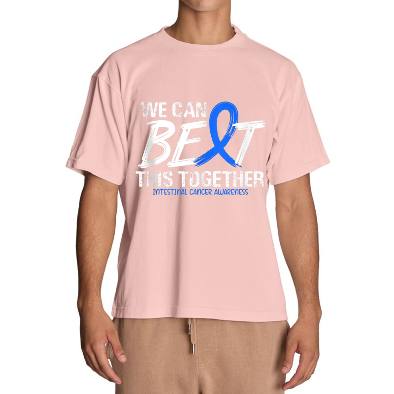 We Can Beat This Together Blue Ribbon Intestinal Cancer Urban Heavy T-shirt by LaytonDesign | Artistshot