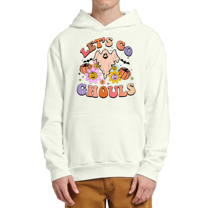 Groovy Let's Go Ghouls Floral Ghost Hippie Halloween Costume Character Urban Pullover Hoodie | Artistshot