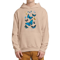 Butterflies In My Stomach Blue Butterfly Soft Aesthetic Urban Pullover Hoodie | Artistshot