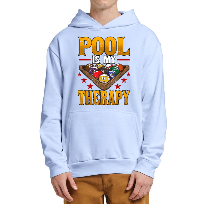 Mens Pool Is My Therapy Billiards Player Snooker T Shirt Urban Pullover Hoodie | Artistshot