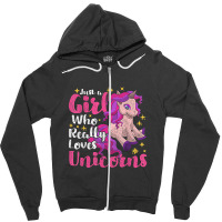 Fairy Tale Unicorn Lover Girls Women Magical Animal Unicorn Zipper Hoodie | Artistshot