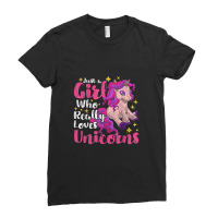 Fairy Tale Unicorn Lover Girls Women Magical Animal Unicorn Ladies Fitted T-shirt | Artistshot