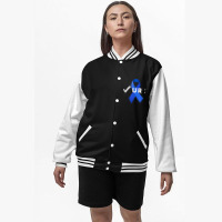 Check Your Colon, Colonoscopies Colon Cancer Awareness Bomber Jacket | Artistshot