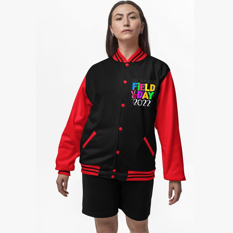 Happy Field Day Let The Games Begin Kids Boys Girls Teachers Bomber Jacket | Artistshot