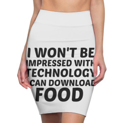 technology download food Pencil Skirts | Artistshot