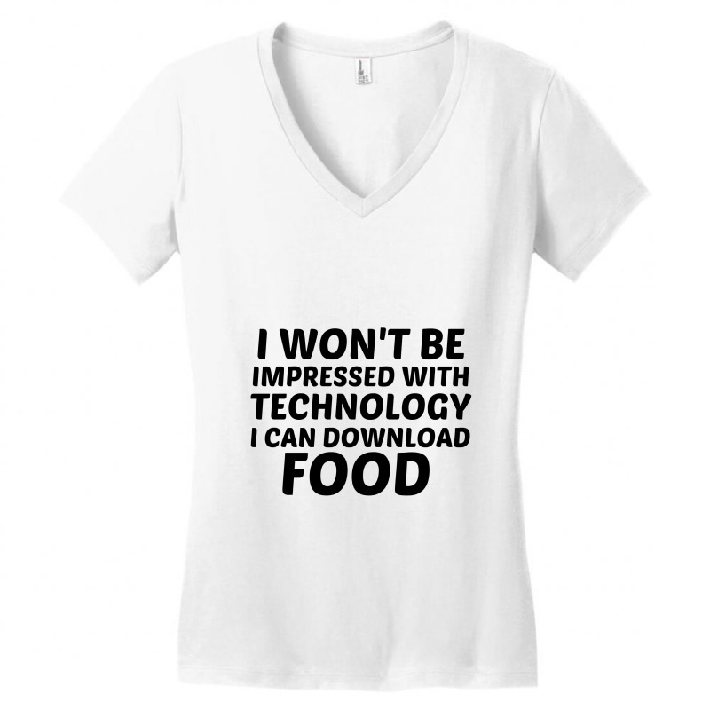 Technology Download Food Women's V-neck T-shirt | Artistshot