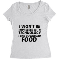 Technology Download Food Women's Triblend Scoop T-shirt | Artistshot
