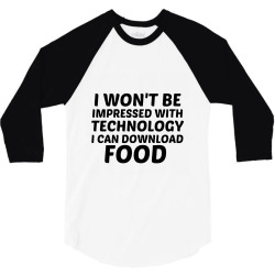 technology download food 3/4 Sleeve Shirt | Artistshot