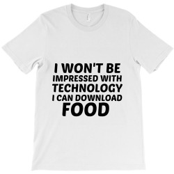 technology download food T-Shirt | Artistshot