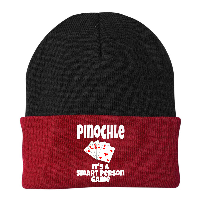 Funny Pinochle It's A Smart Person Game Card Game Playing Premium T Sh Beanie by agueron | Artistshot