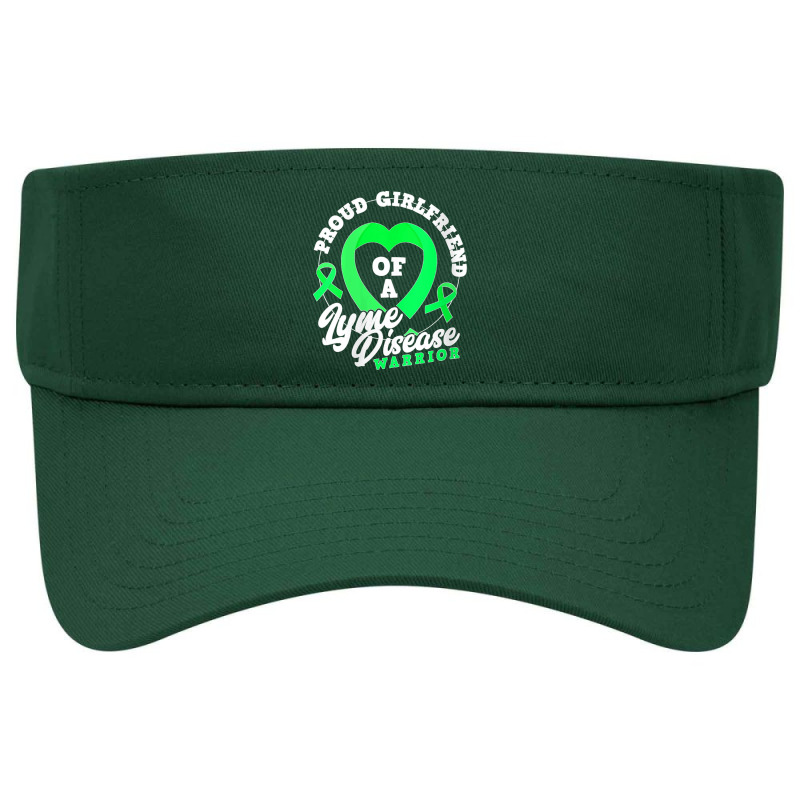 Womens Proud Girlfriend Of A Lyme Disease Warrior Boyfriend V Neck Visor Hat | Artistshot