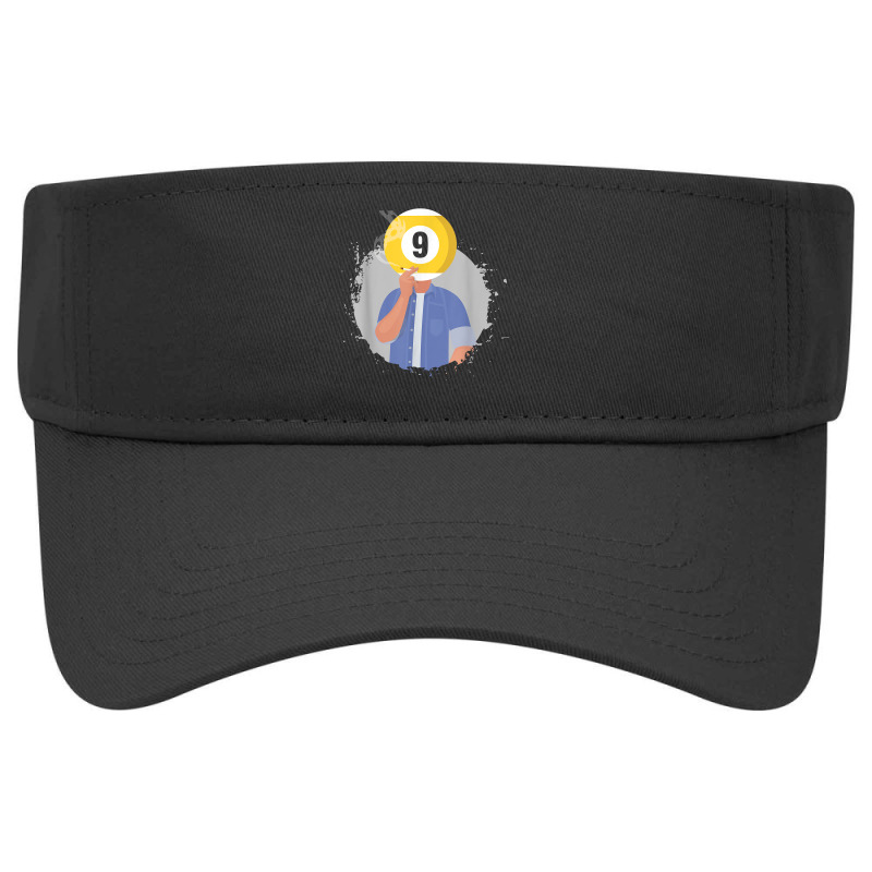 Retro Billiards Snooker Billiard 9 Ball Player Cue Sports T Shirt Visor Hat | Artistshot