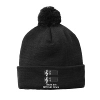 Music There Are Difficult Times Pom Pom Beanie | Artistshot