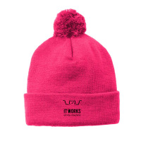 Shrug It Works Pom Pom Beanie | Artistshot