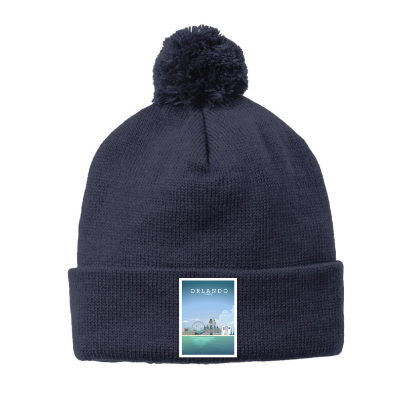 Travel - Beautiful Florida City Pom Pom Beanie by Rcarrollsh | Artistshot