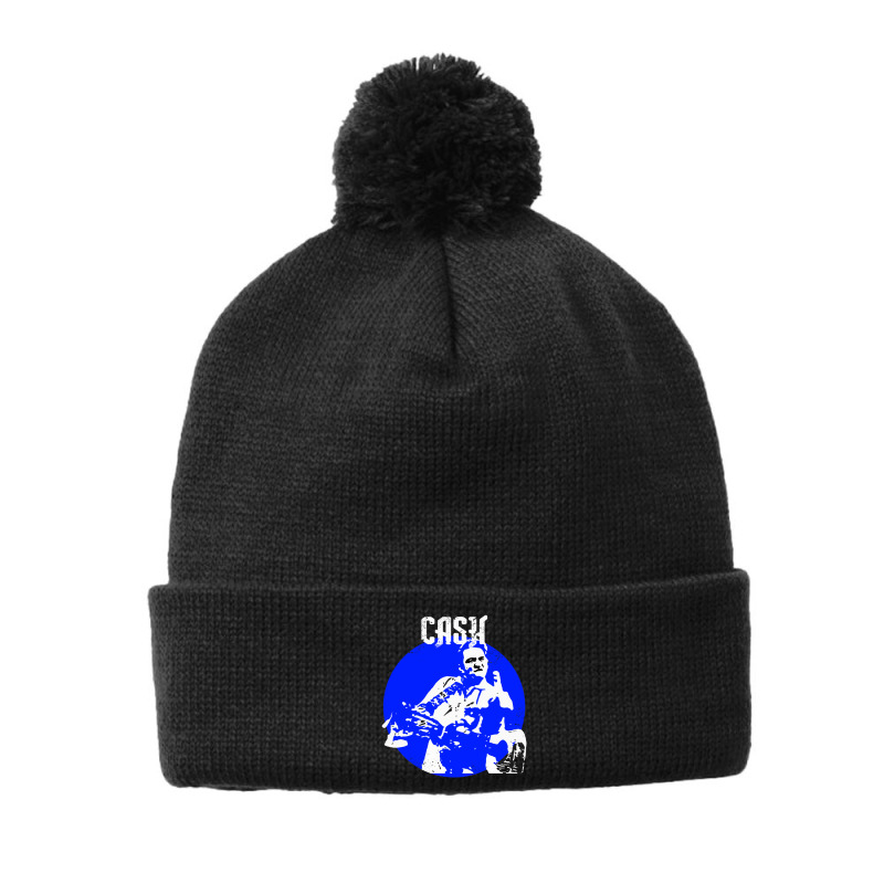 Johnny Cash Legends Pom Pom Beanie by gendok | Artistshot