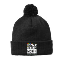 Awesome Hispanic Heritage Month Retro Shirt All Latin Countries Flag H Pom Pom Beanie | Artistshot