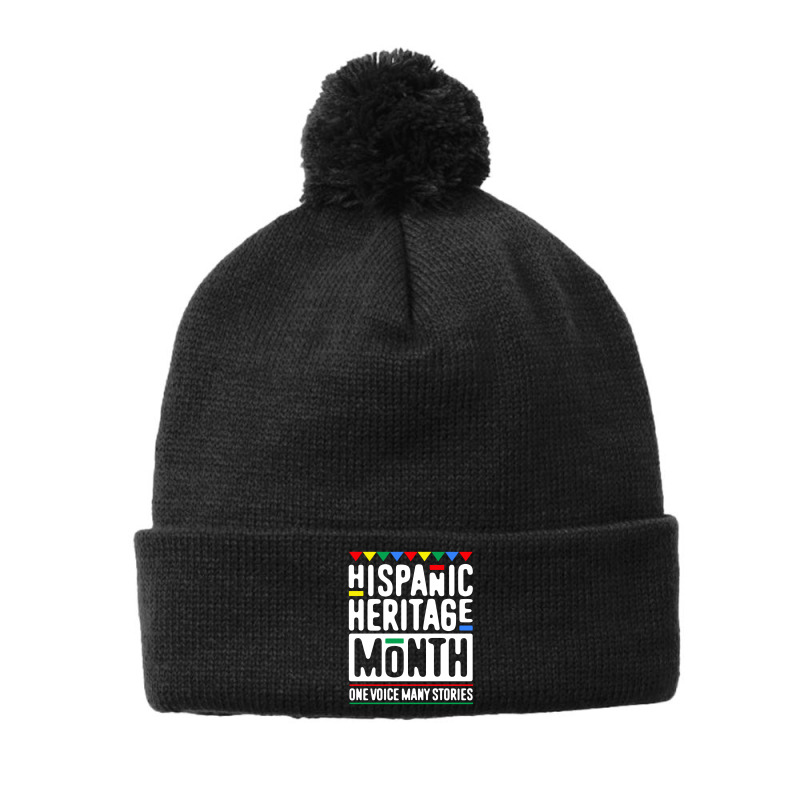 Awesome Hispanic Heritage Month Retro Shirt All Latin Countries Flag H Pom Pom Beanie by nbobatiga | Artistshot