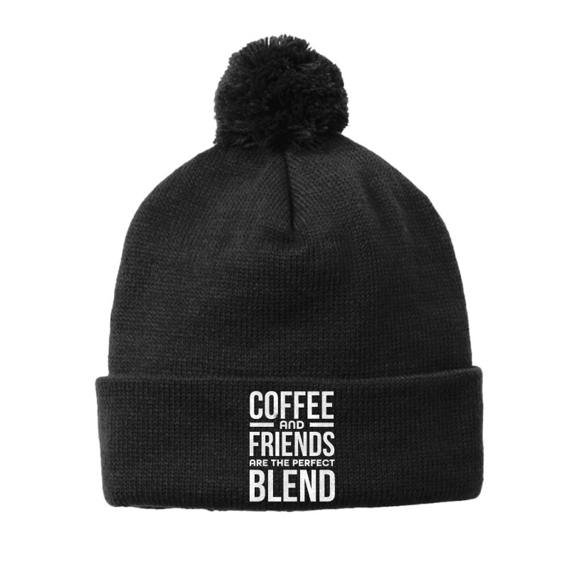 Coffee And Friends Pom Pom Beanie by metypo | Artistshot