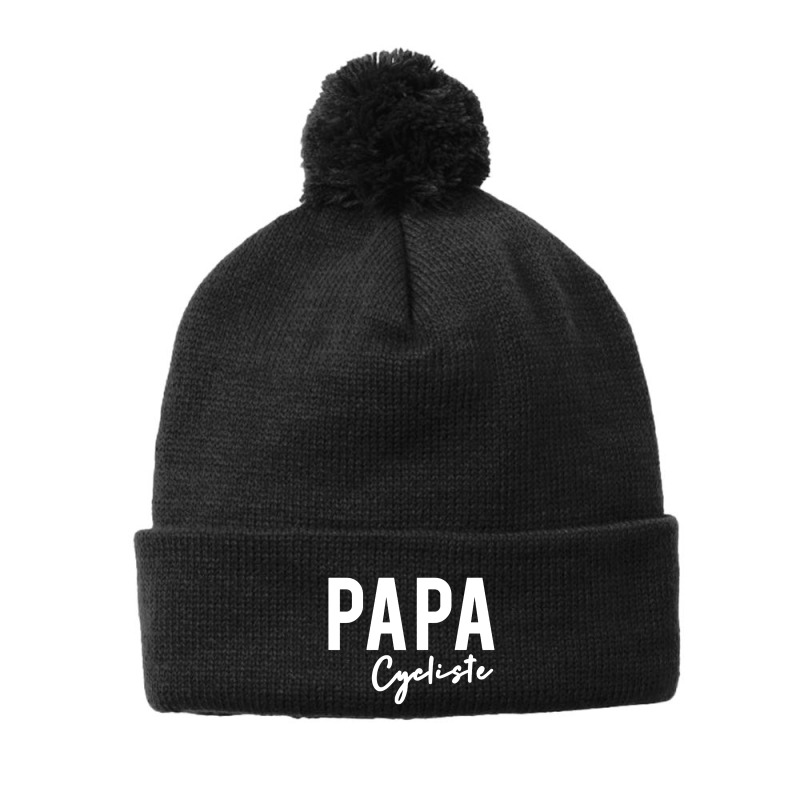 Papa Cycliste Pom Pom Beanie | Artistshot