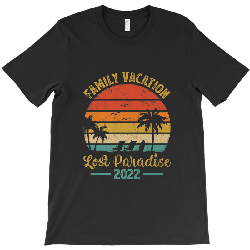 Family Vacation 2022 Palm Tree Vintage Lost Paradise Beach Premium T-Shirt by Yuh2105 | Artistshot