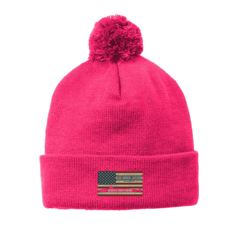 Uss Andrew Jackson Ssbn 619 Nuclear Ballistic Missile Submarine Pom Pom Beanie by naeshastores | Artistshot