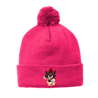 Black Super Hedgehog Running Forward Pom Pom Beanie | Artistshot